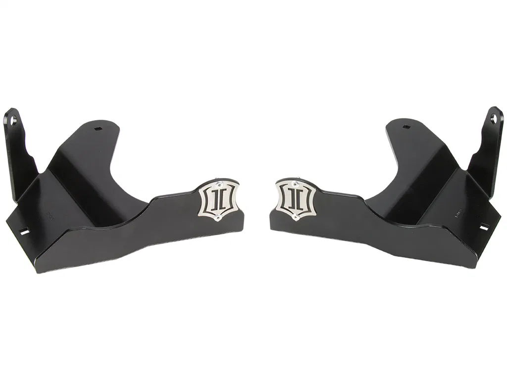 56106 – ICON Skid Plate, Lower Control Arm Mount Powder Coated Black Steel